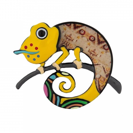 Брошь Хамелеон XZ2127.13 BR/BW Shadore