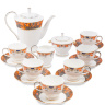 JK-218 Чайный сервиз 15 пр. на 6 перс. "Риомаджоре" (Riomaggiore Pavone)
