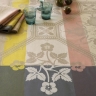 Скатерть с покрытием, 175х250 см. 100% хлопок, беж, HACIENDA Le Jacquard Francais