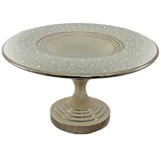 Блюдо декоративное Murano Tortora White, 33 см, Delta