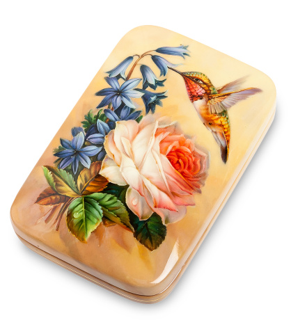 ШК-65/ 4 Шкатулка "Колибри" исп. Гаврилов