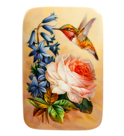 ШК-65/ 4 Шкатулка "Колибри" исп. Гаврилов