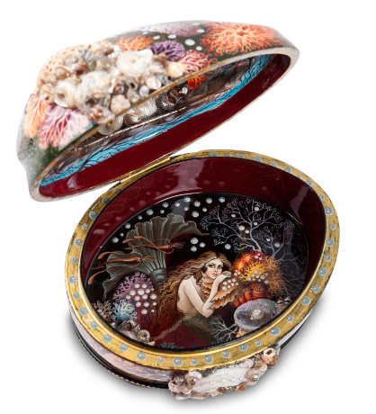 ШК-30/ 67 Шкатулка "Русалочка" Ковалева С.