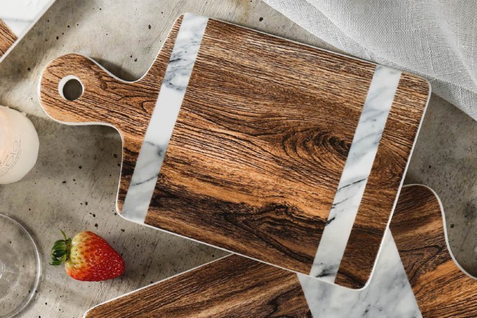 Доска сервировочная Wood&Marble, 25х14 см. Home & Style