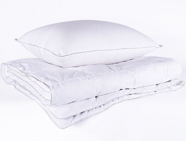 Одеяло всесезонное из гусиного пуха " Серебряная мечта", 172х205 см. технология кассетная, Natures