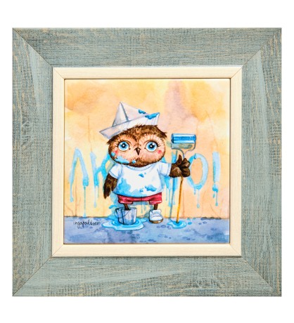 SZ-450 Панно керамическое "Мастер на все руки" 10х10