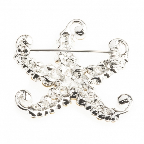 Брошь Морская звезда FAN-06546.1 BW/S Shadore