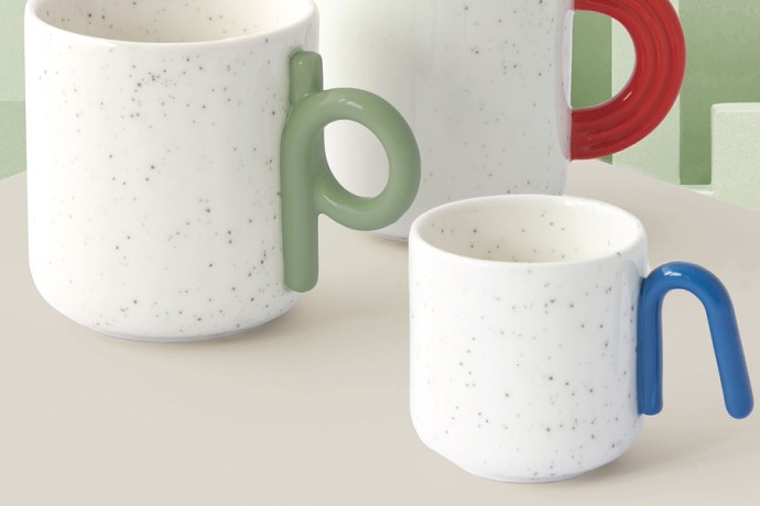 Набор кружек Creative, бело-зелёный, жёлтый, оранжевый, фиолетовый, красный, синий, 0,1 л. 6 шт. Easy Life