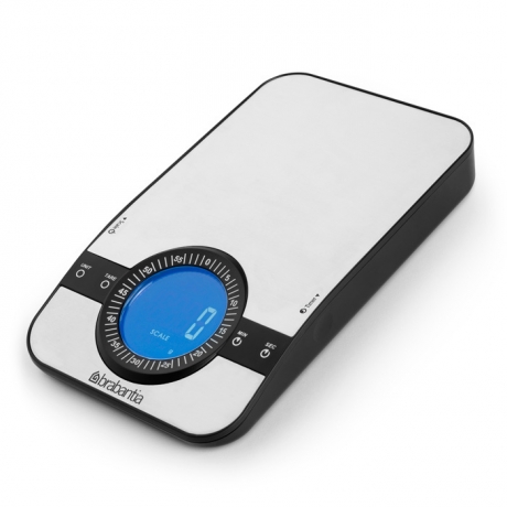 Цифровые кухонные весы, стальной Brabantia