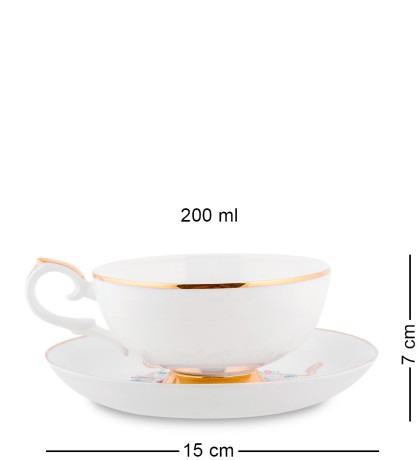 JK-101 Чайный набор "Песня Мотылька" (Canzone Falena Pavone)