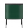 Мусорный бак Touch Bin Bo (3 х 11 л), Зеленая сосна Brabantia