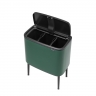 Мусорный бак Touch Bin Bo (3 х 11 л), Зеленая сосна Brabantia