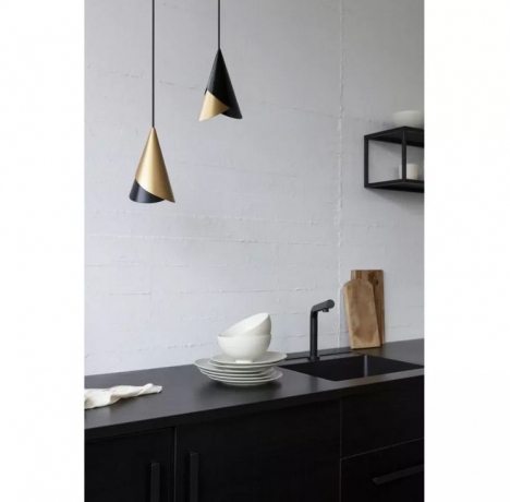 Плафон Cornet Black & Brass, 13,4x24 см. Umage