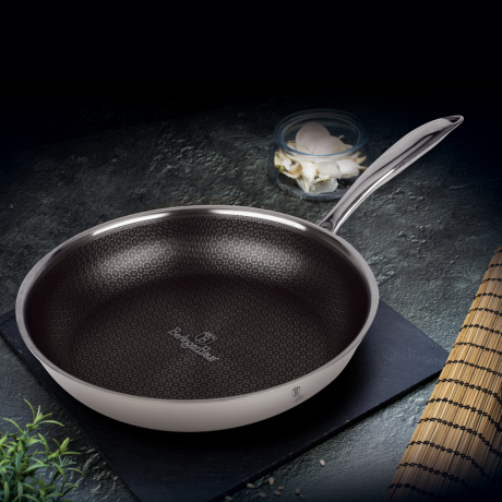 Сковорода, 28 см, Eternal , серебристый-черный, Berlinger Haus