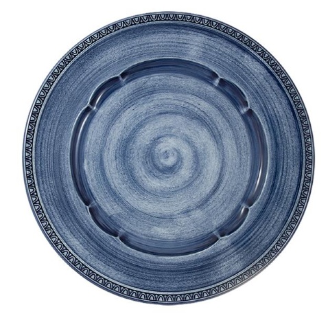 Тарелка обеденная Augusta, 27 см. синий Matceramica