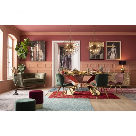 Люстра Beam, 72х72х72 см. Сталь, Медный