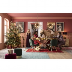 Люстра Beam, 72х72х72 см. Сталь, Медный