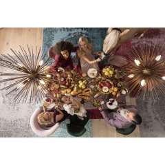 Люстра Beam, 72х72х72 см. Сталь, Медный