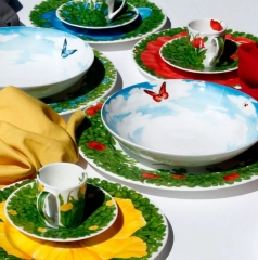 Тарелка суповая Sky, 20,5 см. цвет: белый, PRATI ITALIANI Taitu