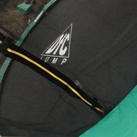 Батут DFC JUMP 8ft складной, c сеткой, green