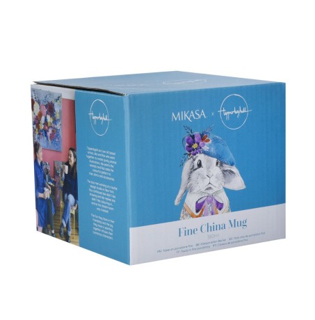 Кружка фарфоровая Mikasa Tipperleyhill с принтом кролика, 380 мл. Kitchen Craft