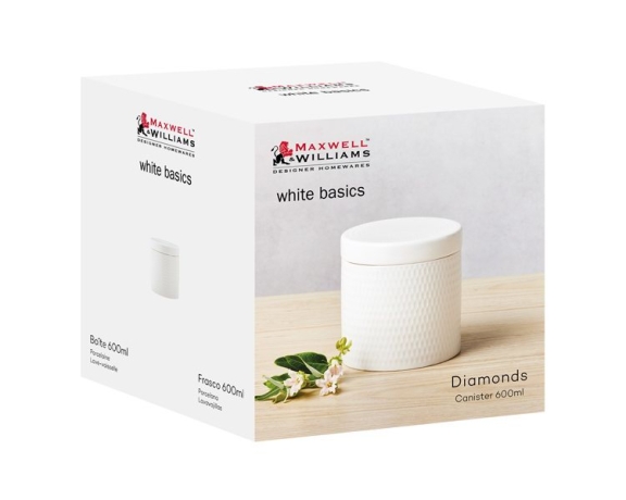 Банка для сыпучих продуктов Даймонд, 0,6 л. Maxwell & Williams