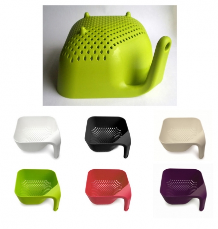 Дуршлаг квадратный средний черный