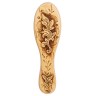 BST-328/6 Массажная расческа деревянная "Вьюнок" (береста)