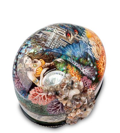 ШК-30/ 68 Шкатулка "Русалочка" худ. Ковалева С.