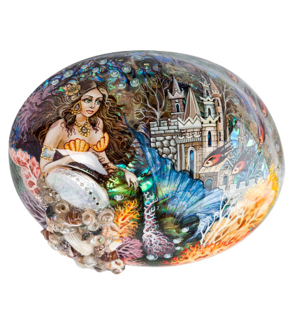 ШК-30/ 68 Шкатулка "Русалочка" худ. Ковалева С.