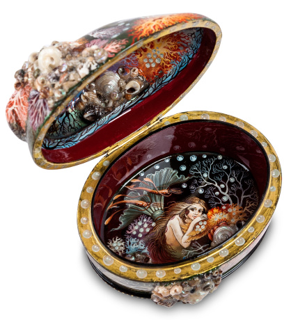 ШК-30/ 68 Шкатулка "Русалочка" худ. Ковалева С.