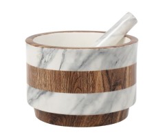 Ступка с пестиком Wood&amp;Marble, 15 см. Home &amp; Style