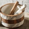 Ступка с пестиком Wood&Marble, 15 см. Home & Style