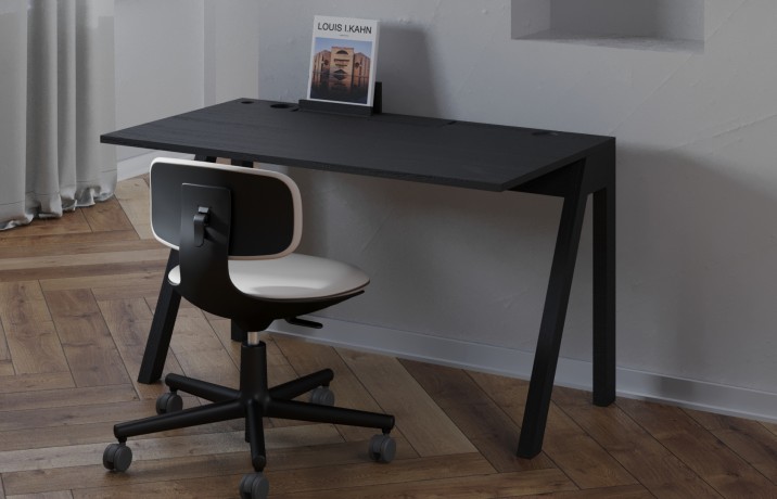 Письменный стол Plane, 120x66,8x73,3 см. дуб черный, Zahodi