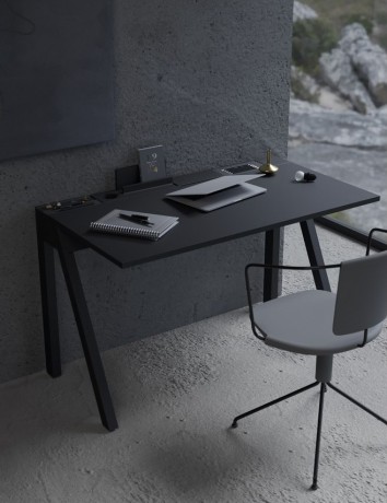 Письменный стол Plane, 120x66,8x73,3 см. дуб черный, Zahodi