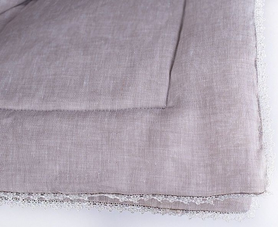 Одеяло легкое, с хлопковым волокном и и  чехлом из натурального льна "Дивный лен", 172х205 см. Natures