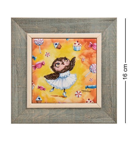 SZ-451 Панно керамическое "Мечтай! сияй! цвети!" 10х10