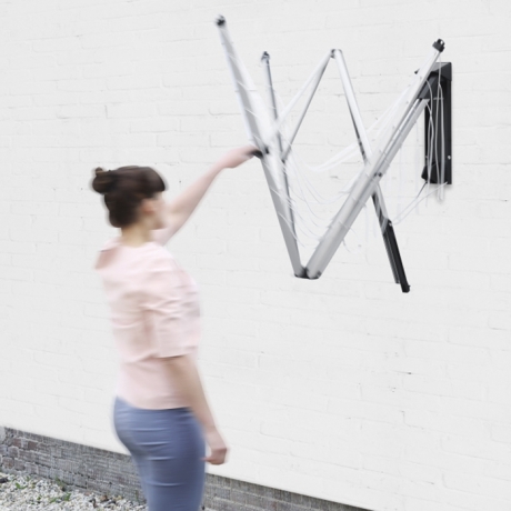 Настенная сушилка для белья WallFix (24 метра навески), с защитным коробом Brabantia