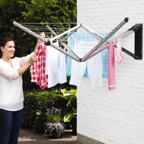 Настенная сушилка для белья WallFix (24 метра навески), с защитным коробом Brabantia