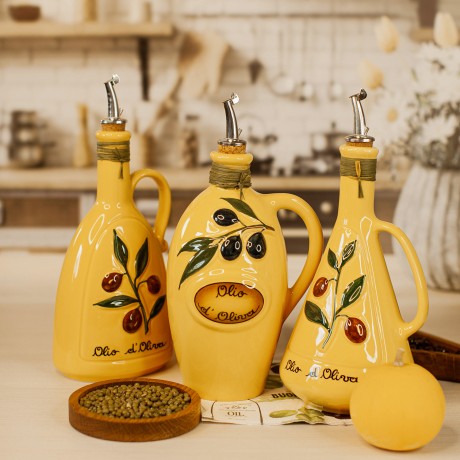 Бутылка для масла Giallo sole, 750 мл. желтый, Nuova Cer