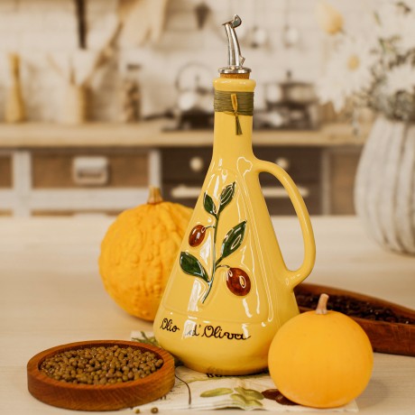 Бутылка для масла Giallo sole, 750 мл. желтый, Nuova Cer