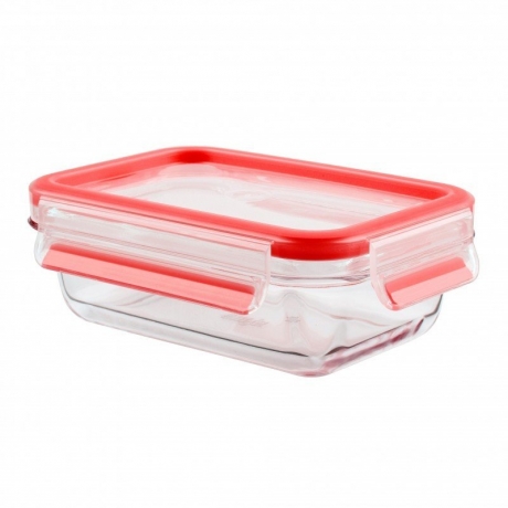 Контейнер прямоугольный, 0,45 л. CLIP&CLOSE GLASS Emsa