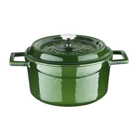 Кастрюля круглая, 20 см. зел. LAVA