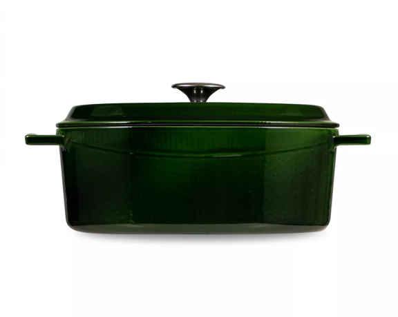 Кастрюля овальная, зеленый Lava