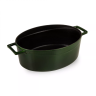 Кастрюля овальная, зеленый Lava