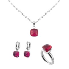 Кольцо Firenze light fuchsia 19 мм. Qudo