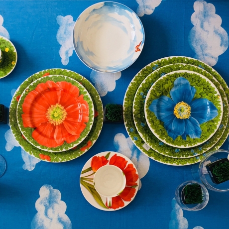 Тарелка суповая Sky, 20,5 см. цвет: голубой, PRATI ITALIANI Taitu