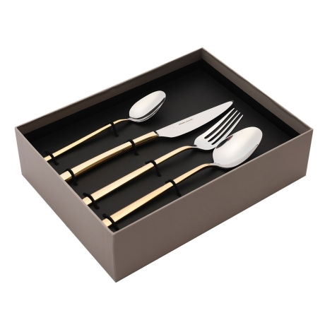 Набор столовых приборов, 24 шт. BAHAMA Gold Hisar