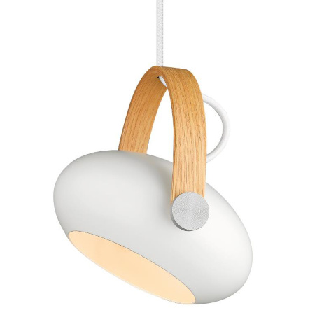 Светильник подвесной D.C, O18, белый/дуб Halo Design