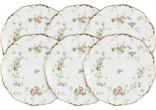 Набор из 6 тарелок Воспоминание, 17 см. Narumi